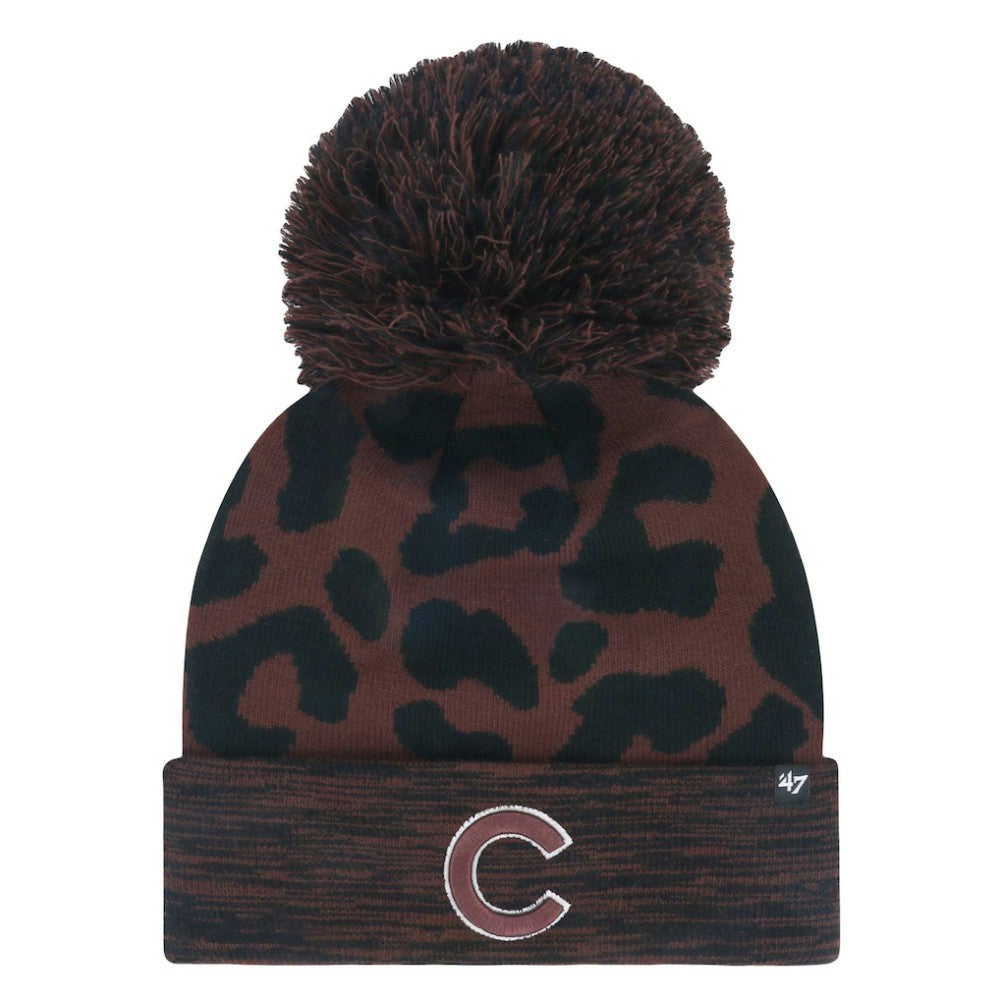 Chicago Cubs '47 Women's Rosette Cuffed Knit Hat with Pom for sale