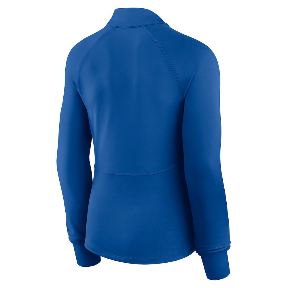 New York Giants Women's Elements Quarter-Zip Jacket Royal - Fanatics