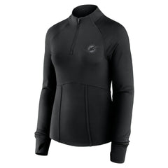 Miami Dolphins Women's Elements Quarter-Zip Jacket Black - Fanatics