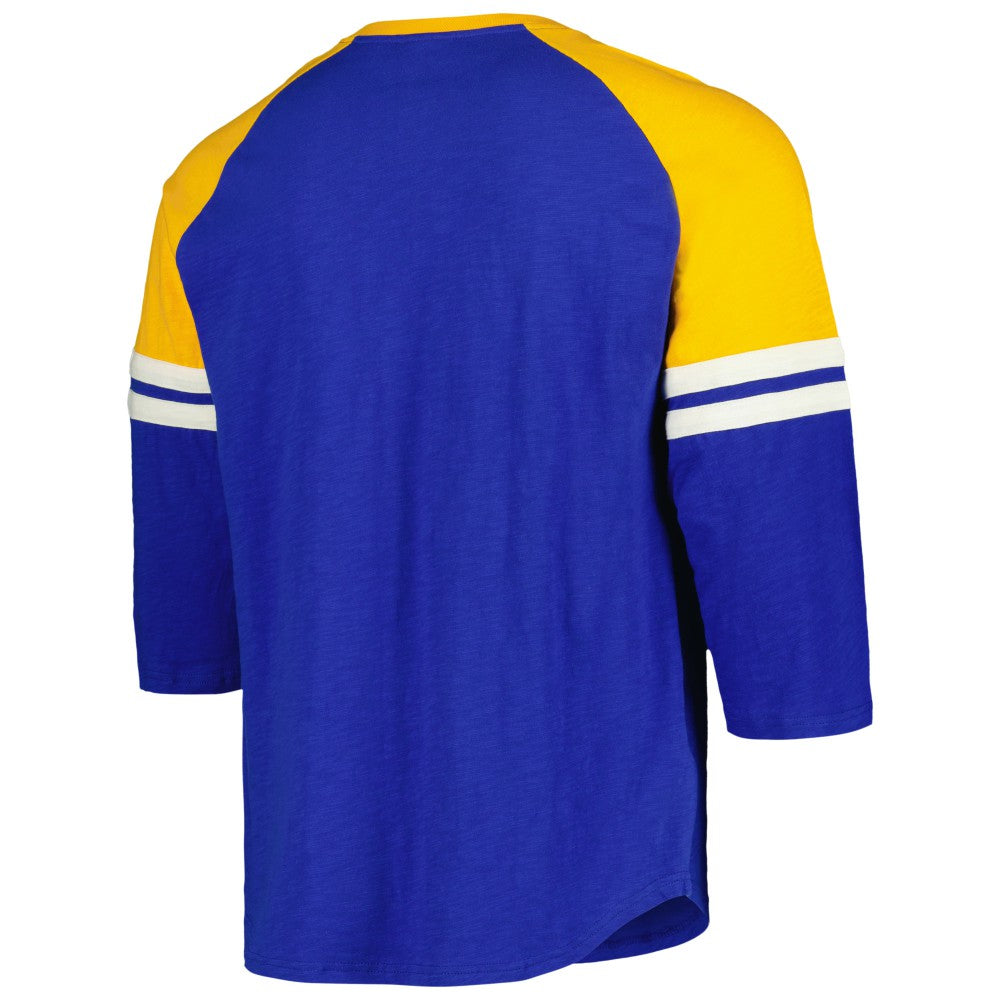 Milwaukee Brewers Mitchell & Ness Cooperstown Collection Legendary Raglan Slub Henley 3/4-Sleeve T-Shirt Near Me