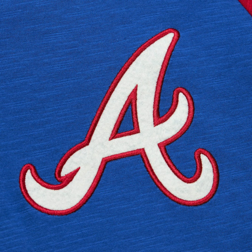 Atlanta Braves Mitchell & Ness Cooperstown Collection Legendary Raglan Slub Henley 3/4-Sleeve T-Shirt Near Me