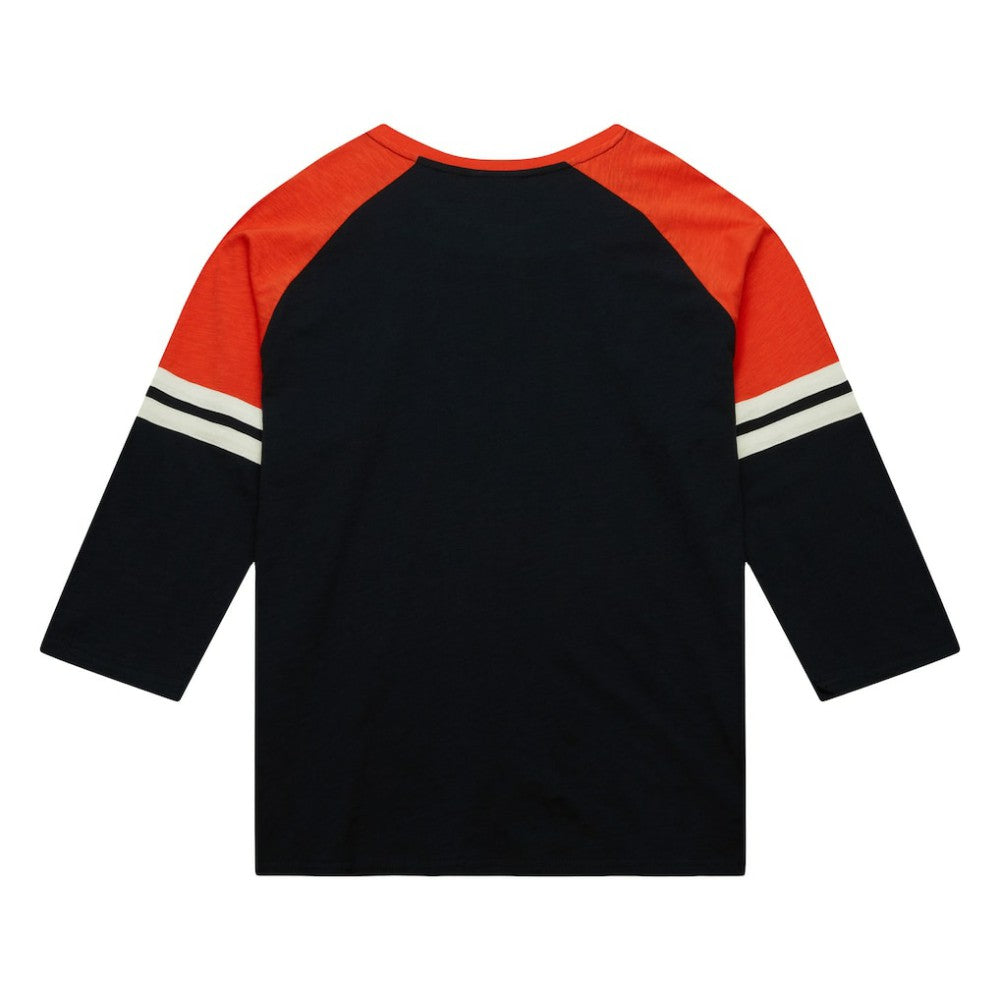 Baltimore Orioles Mitchell & Ness Cooperstown Collection Legendary Raglan Slub Henley 3/4-Sleeve T-Shirt Clearance