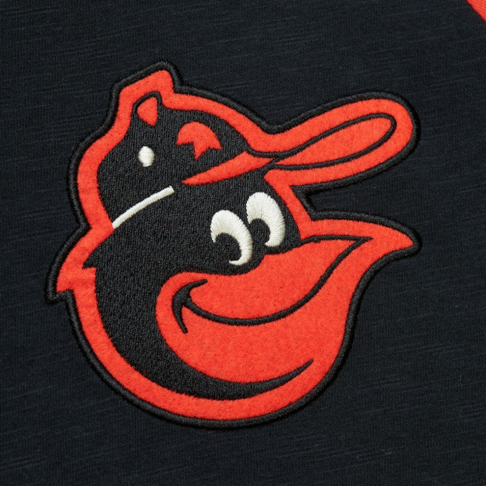 Baltimore Orioles Mitchell & Ness Cooperstown Collection Legendary Raglan Slub Henley 3/4-Sleeve T-Shirt Clearance