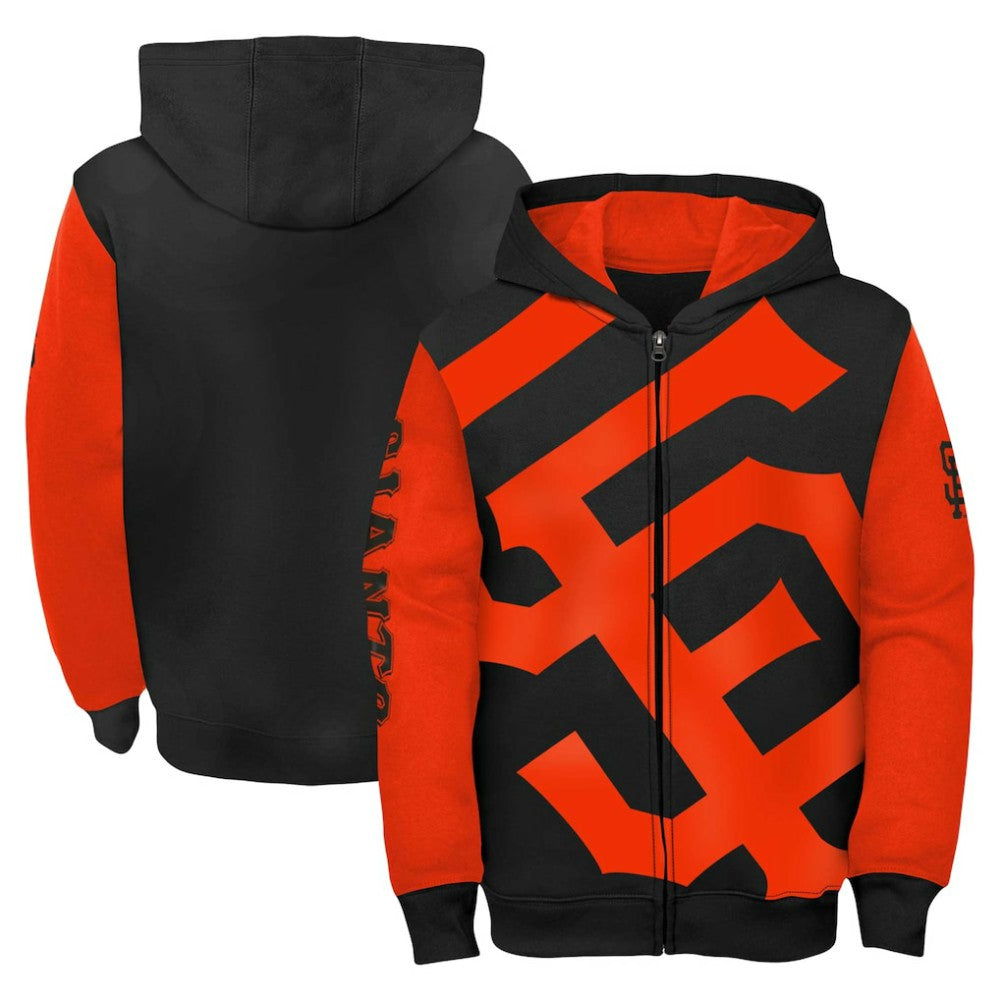 San Francisco Giants Fanatics Youth Postcard Full-Zip Hoodie Jacket Clearance