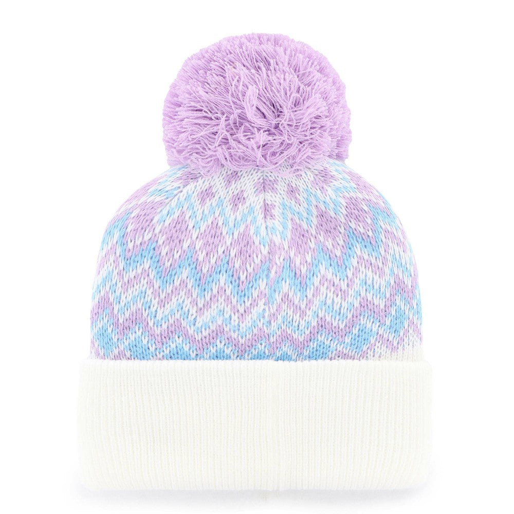 Los Angeles Angels '47 Girls Youth Elsa Cuffed Knit Hat with Pom   Near Me