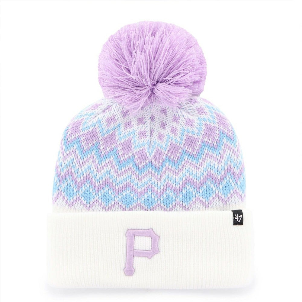 Pittsburgh Pirates '47 Girls Youth Elsa Cuffed Knit Hat with Pom   Online