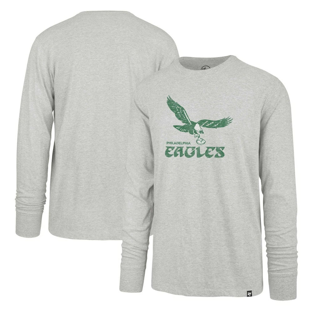 Philadelphia Eagles '47 Premier Franklin Long Sleeve T-Shirt Gray - 47 brand