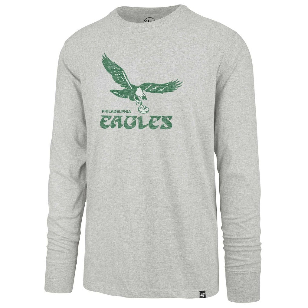 Philadelphia Eagles '47 Premier Franklin Long Sleeve T-Shirt Gray - 47 brand