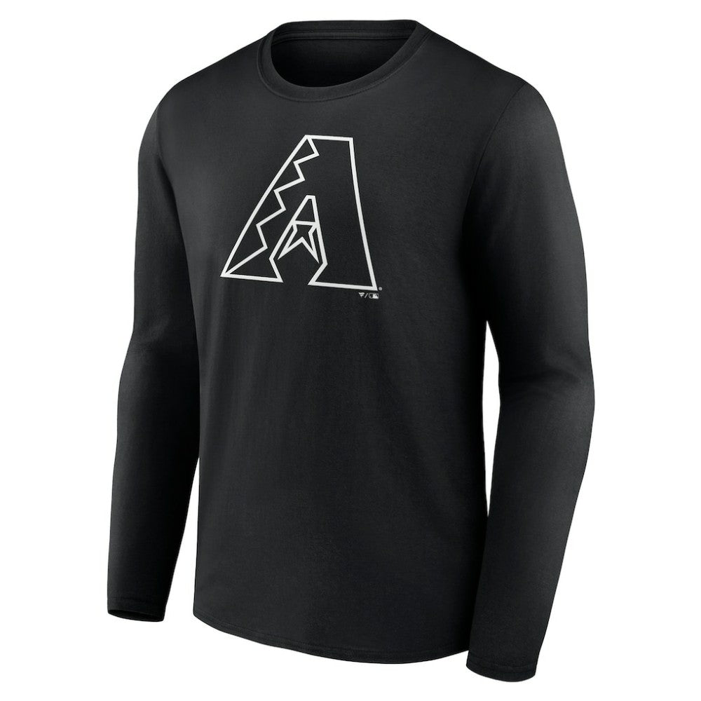 Arizona Diamondbacks Monochrome Personalized Name & Number Long Sleeve T-Shirt Clearance