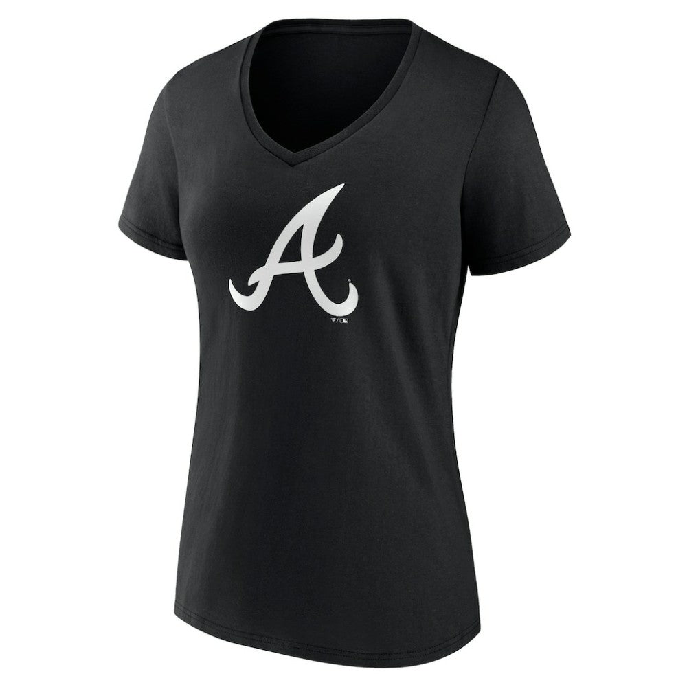 Atlanta Braves Women's Monochrome Personalized Name & Number V-Neck T-Shirt Near Me