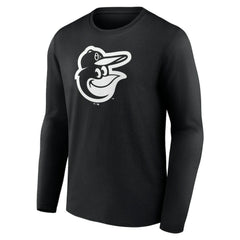 Baltimore Orioles Monochrome Personalized Name & Number Long Sleeve T-Shirt for sale