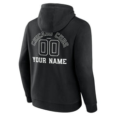 Chicago Cubs Monochrome Personalized Name & Number Pullover Hoodie discount