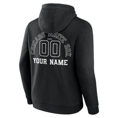 Chicago White Sox Monochrome Personalized Name & Number Pullover Hoodie Clearance