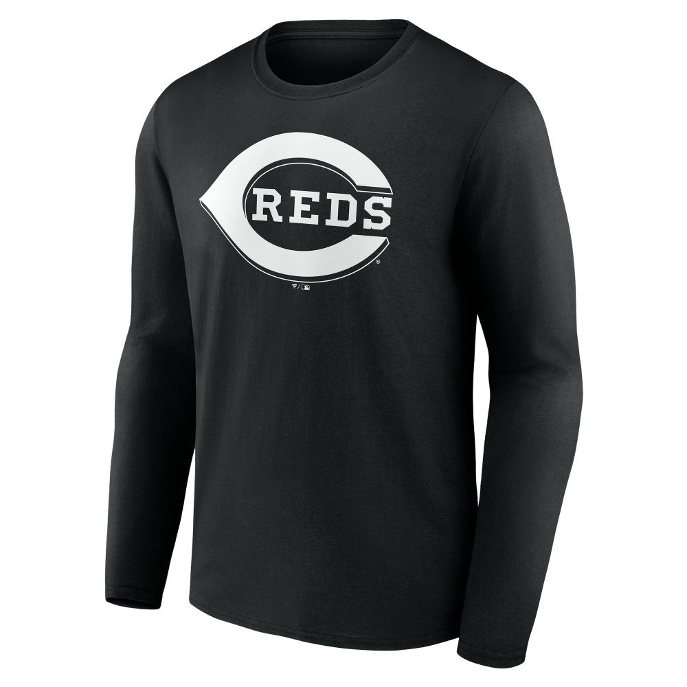 Cincinnati Reds Monochrome Personalized Name & Number Long Sleeve T-Shirt discount