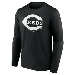 Cincinnati Reds Monochrome Personalized Name & Number Long Sleeve T-Shirt discount
