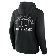 Cincinnati Reds Monochrome Personalized Name & Number Pullover Hoodie Near Me