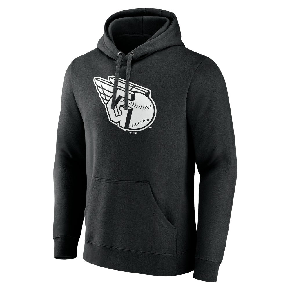 Cleveland Guardians Monochrome Personalized Name & Number Pullover Hoodie On Sale