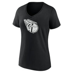 Cleveland Guardians Women's Monochrome Personalized Name & Number V-Neck T-Shirt Online