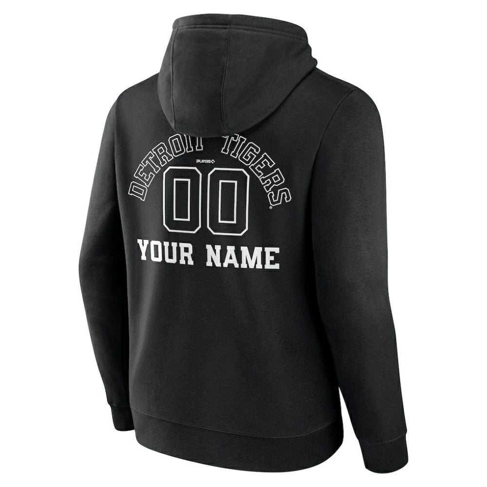 Detroit Tigers Monochrome Personalized Name & Number Pullover Hoodie for sale