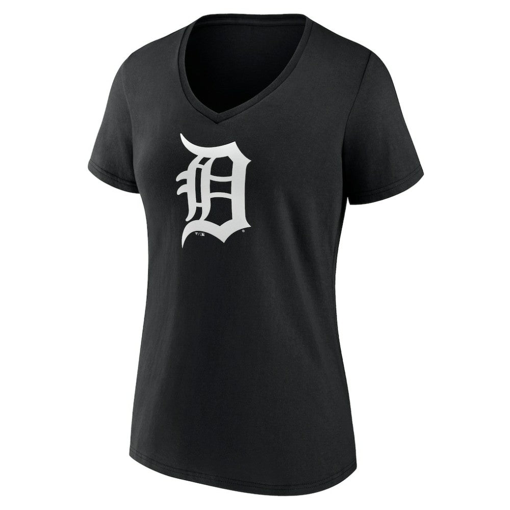 Detroit Tigers Women's Monochrome Personalized Name & Number V-Neck T-Shirt Sale