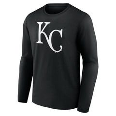 Kansas City Royals Monochrome Personalized Name & Number Long Sleeve T-Shirt Clearance