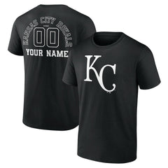 Kansas City Royals Monochrome Personalized Name & Number T-Shirt On Sale