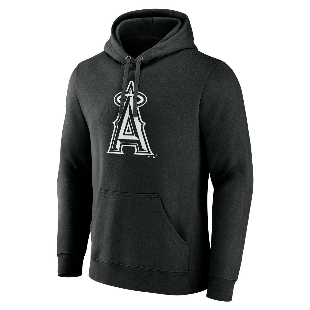 Los Angeles Angels Monochrome Personalized Name & Number Pullover Hoodie for sale