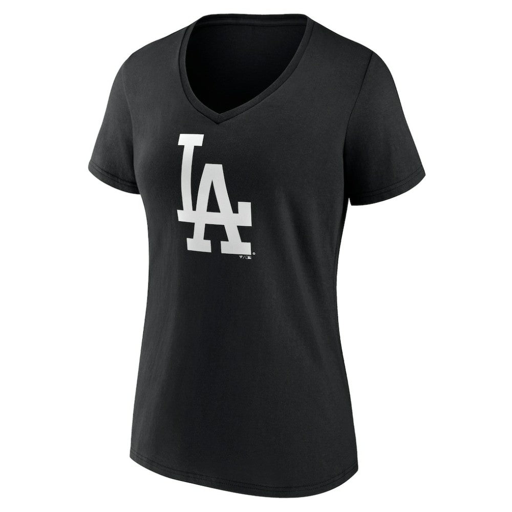 Los Angeles Dodgers Women's Monochrome Personalized Name & Number V-Neck T-Shirt Online