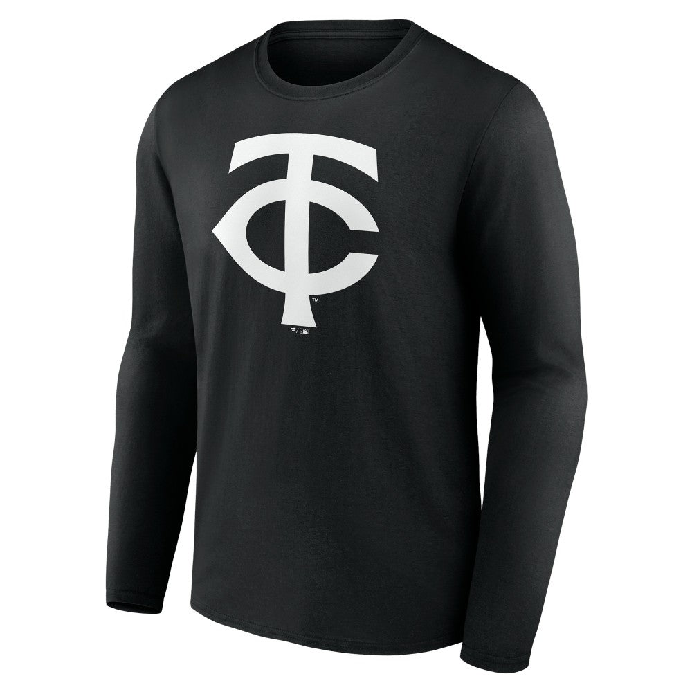 Minnesota Twins Monochrome Personalized Name & Number Long Sleeve T-Shirt Lifestyle