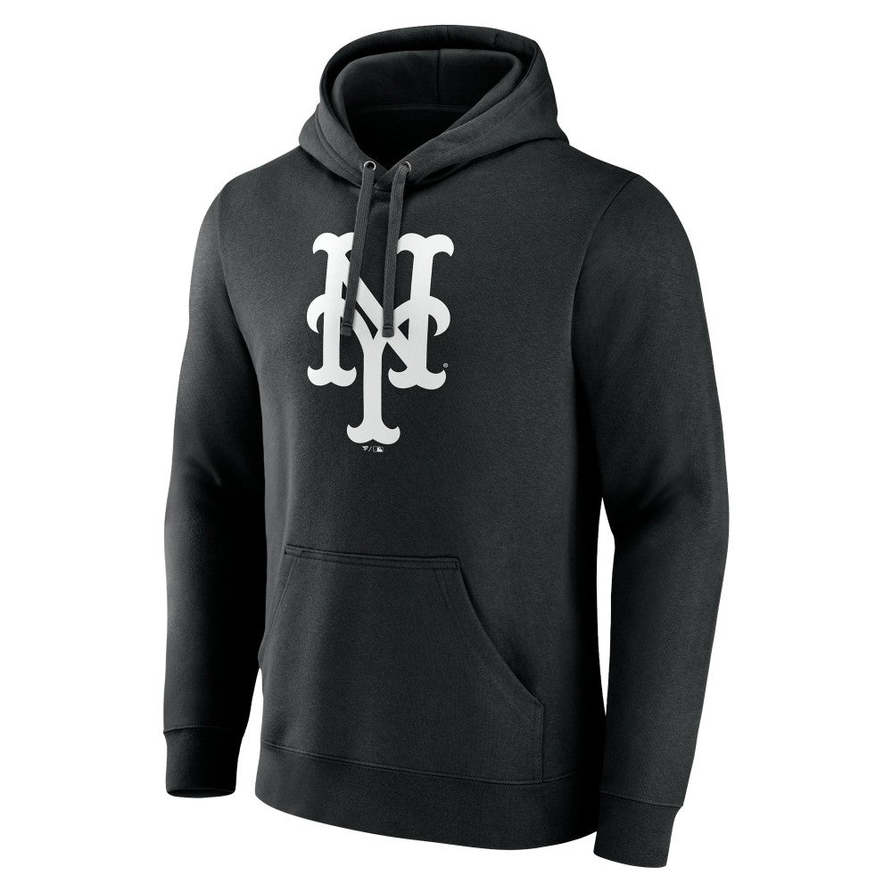 New York Mets Monochrome Personalized Name & Number Pullover Hoodie Clearance