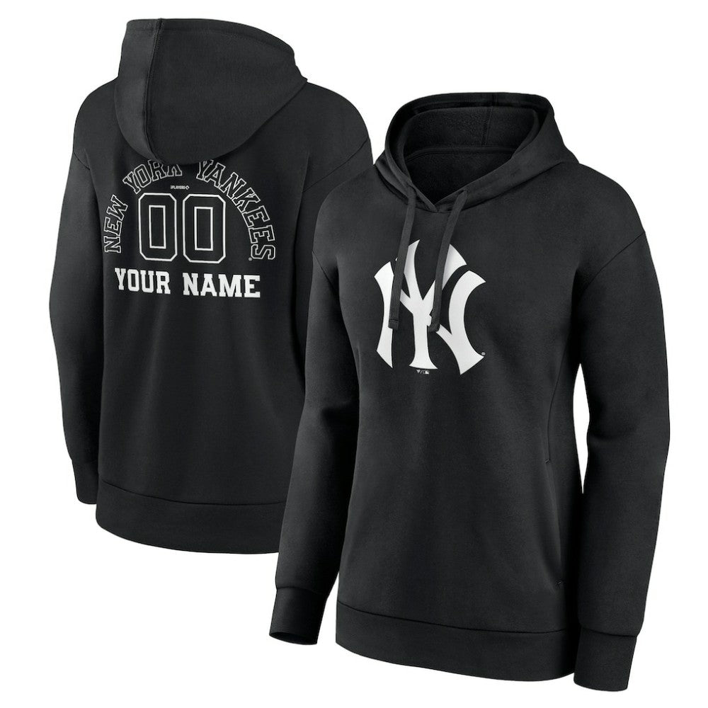 New York Yankees Women's Monochrome Personalized Name & Number Pullover Hoodie for sale