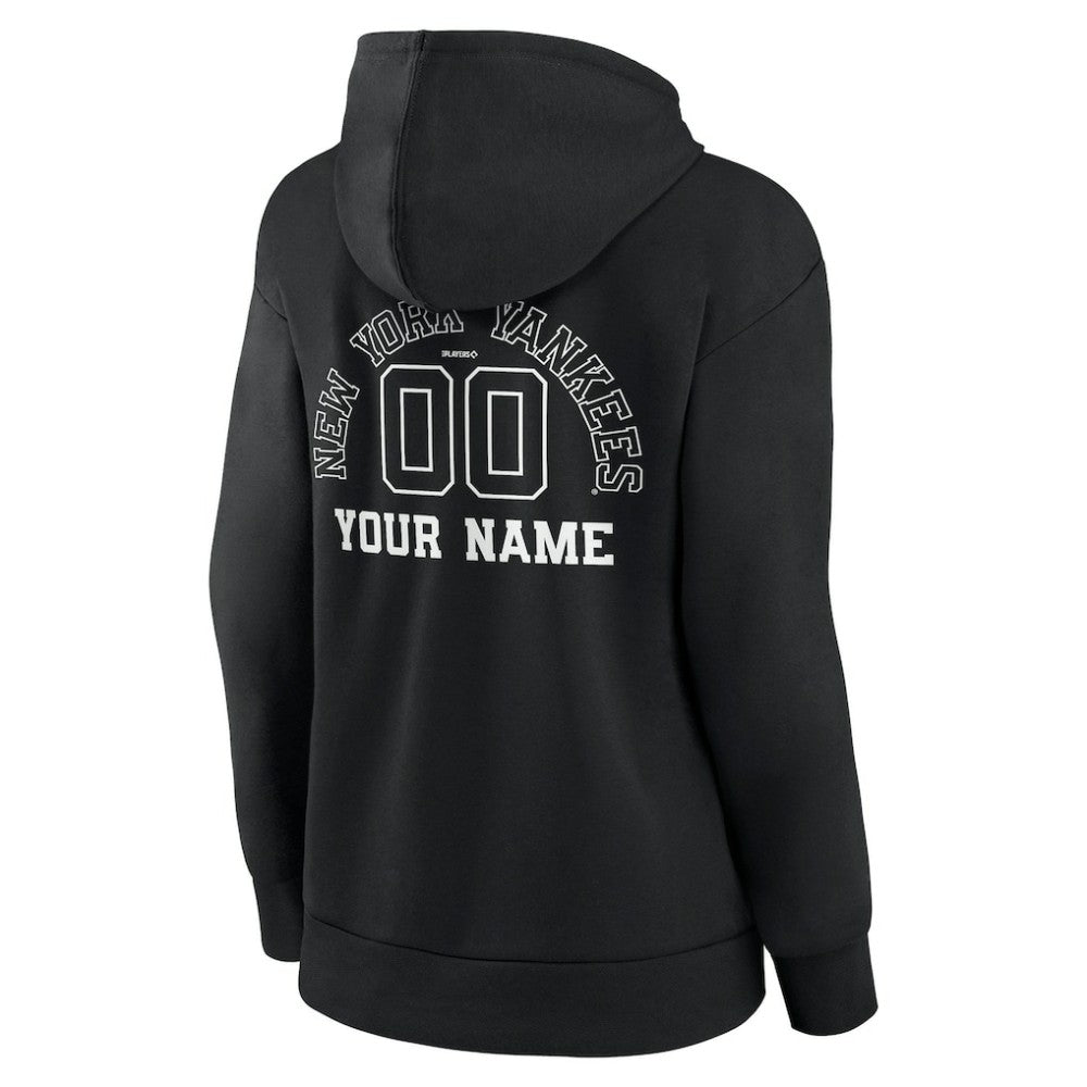 New York Yankees Women's Monochrome Personalized Name & Number Pullover Hoodie for sale