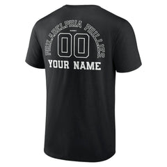 Philadelphia Phillies Monochrome Personalized Name & Number T-Shirt Sale