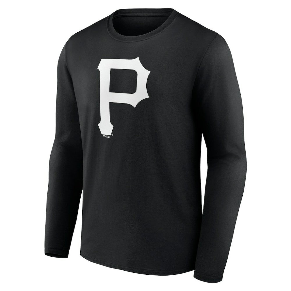 Pittsburgh Pirates Monochrome Personalized Name & Number Long Sleeve T-Shirt Online