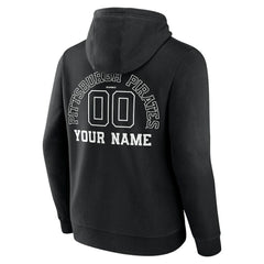 Pittsburgh Pirates Monochrome Personalized Name & Number Pullover Hoodie for sale