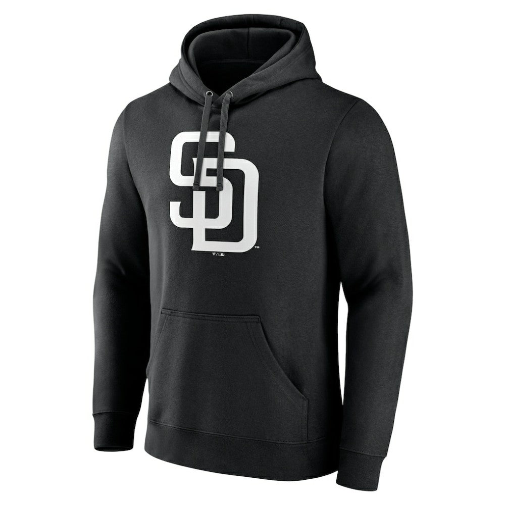 San Diego Padres Monochrome Personalized Name & Number Pullover Hoodie Lifestyle