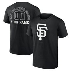 San Francisco Giants Monochrome Personalized Name & Number T-Shirt Clearance