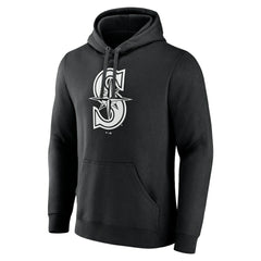 Seattle Mariners Monochrome Personalized Name & Number Pullover Hoodie Online