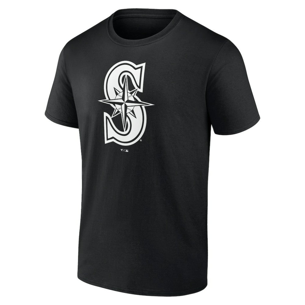 Seattle Mariners Monochrome Personalized Name & Number T-Shirt for sale