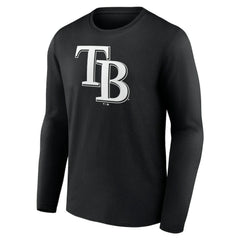 Tampa Bay Rays Monochrome Personalized Name & Number Long Sleeve T-Shirt for sale
