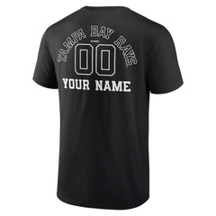 Tampa Bay Rays Monochrome Personalized Name & Number T-Shirt On Sale