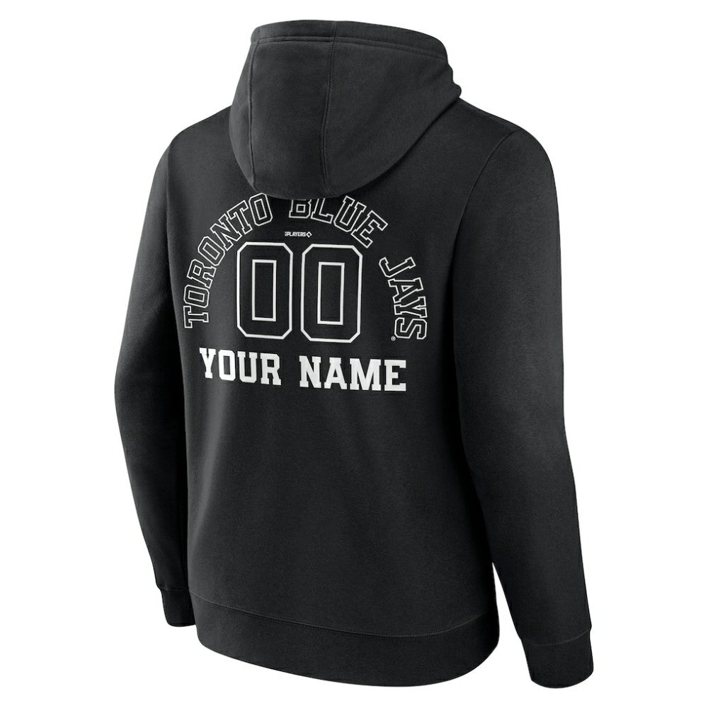 Toronto Blue Jays Monochrome Personalized Name & Number Pullover Hoodie for sale