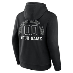 Toronto Blue Jays Monochrome Personalized Name & Number Pullover Hoodie for sale