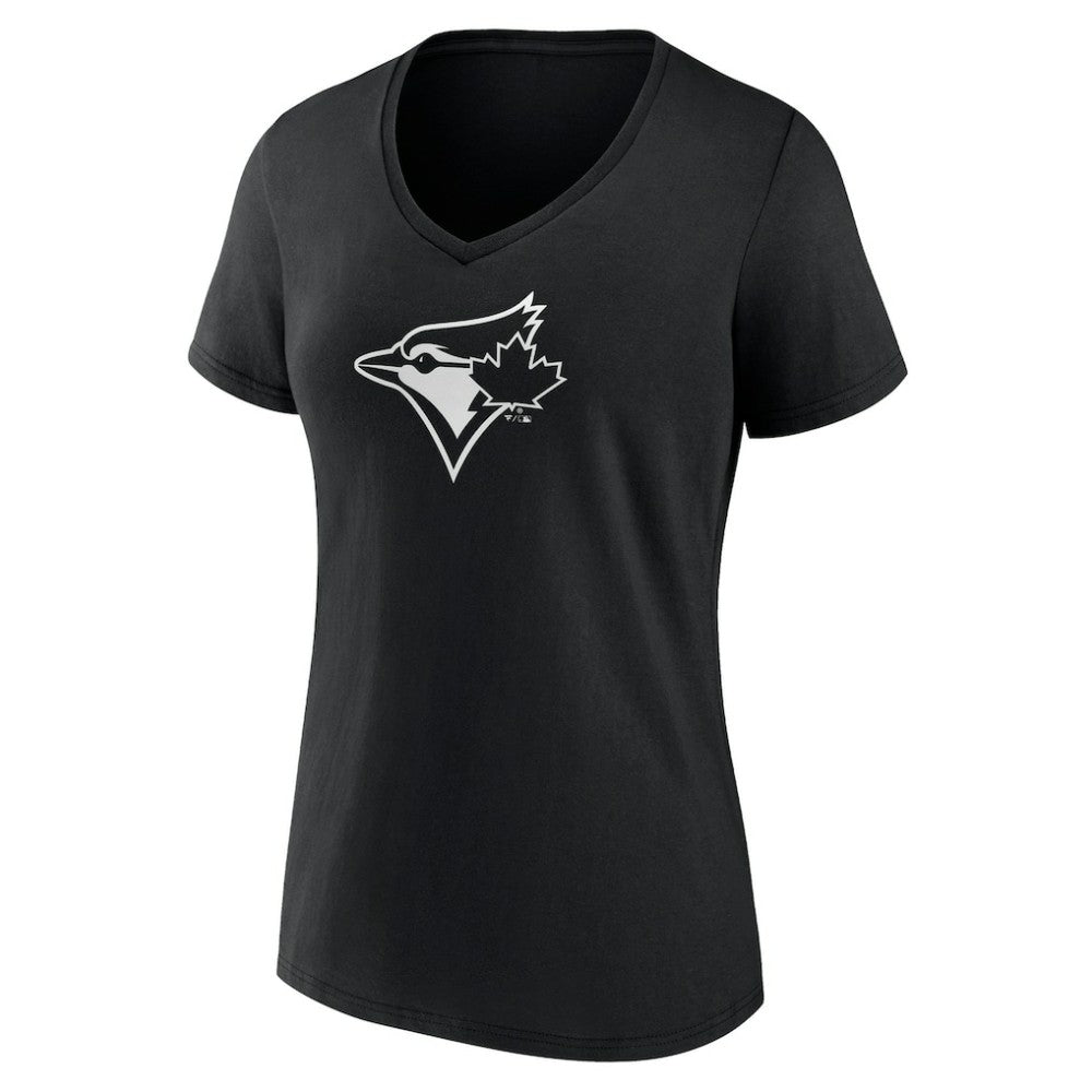 Toronto Blue Jays Women's Monochrome Personalized Name & Number V-Neck T-Shirt for sale