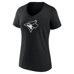 Toronto Blue Jays Women's Monochrome Personalized Name & Number V-Neck T-Shirt for sale