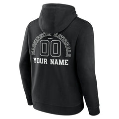 Washington Nationals Monochrome Personalized Name & Number Pullover Hoodie Clearance