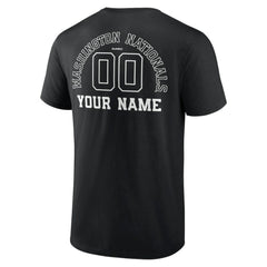 Washington Nationals Monochrome Personalized Name & Number T-Shirt Lifestyle