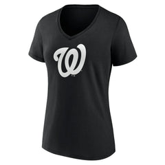 Washington Nationals Women's Monochrome Personalized Name & Number V-Neck T-Shirt Near Me