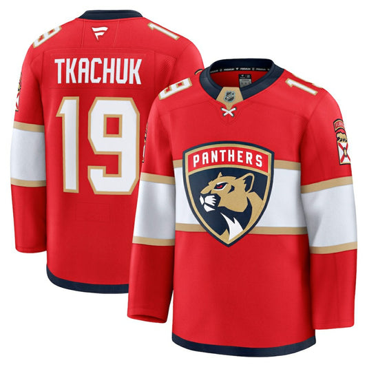 Matthew Tkachuk Florida Panthers Fanatics Home Premium Jersey - Red | NHL Jerseys