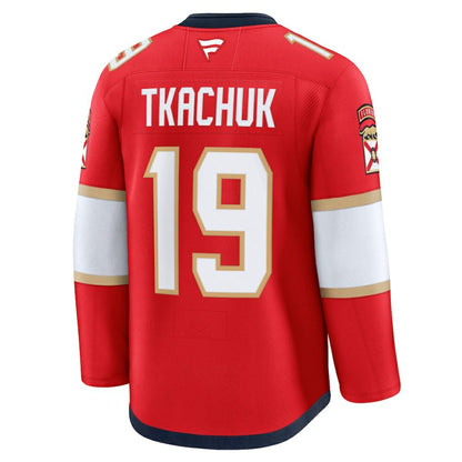 Matthew Tkachuk Florida Panthers Fanatics Home Premium Jersey - Red | NHL Jerseys